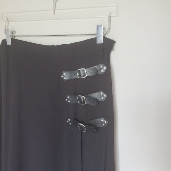 Widow Twilight Doom Buckle Maxi Skirt Dolls Kill Witchy Grunge Punk Goth Size L - Picture 3 of 10